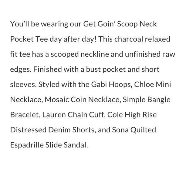 New in bag Vici Get Going Scoop Neck Pocket Tee - Picture 4 of 16